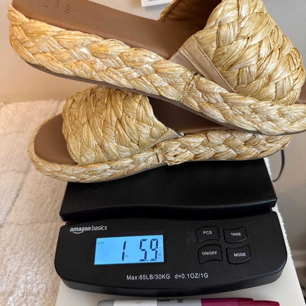 A New Day Woven Slide Sandal Size 9 Summer Vacation Coastal Beach Outdoors - Picture 9 of 9